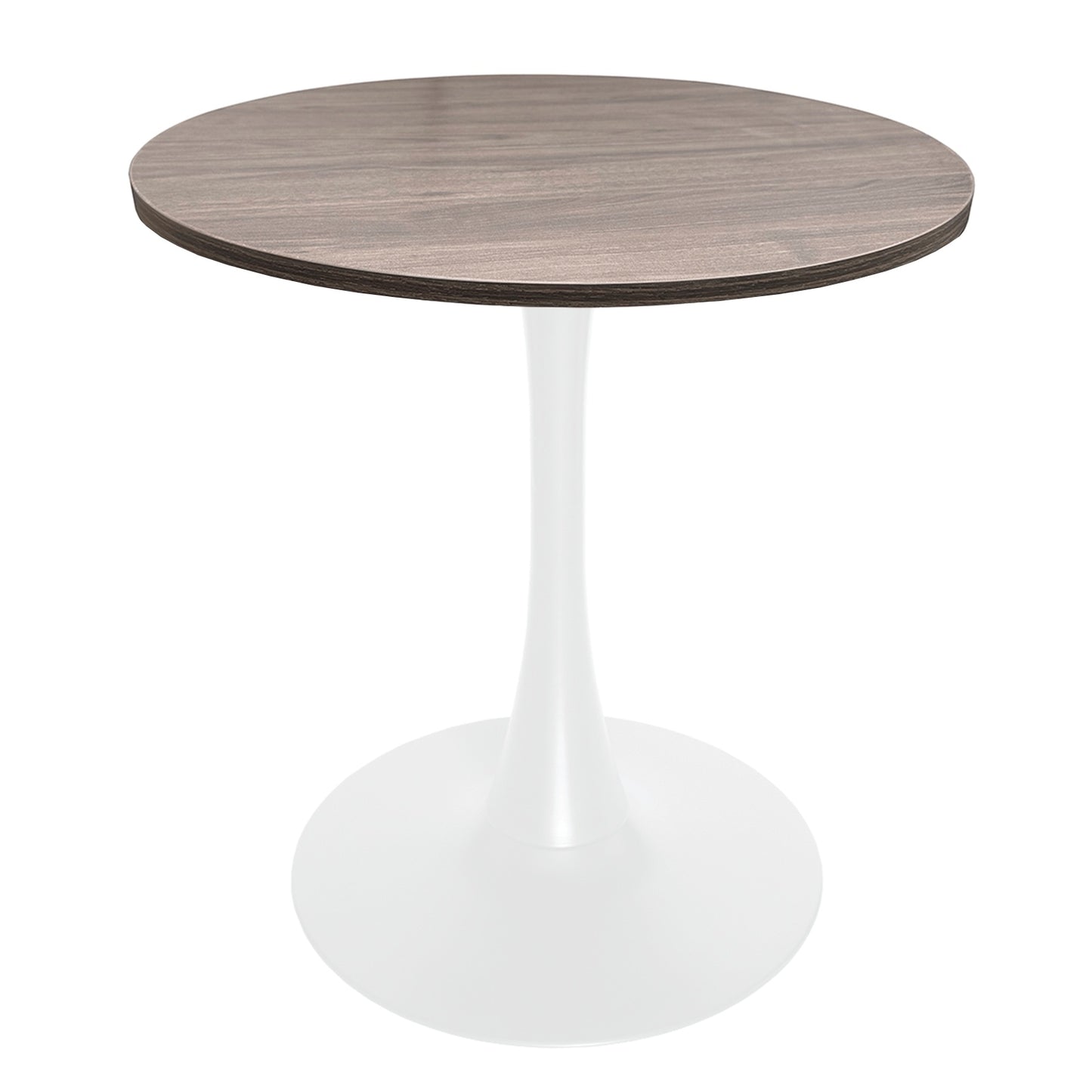 Bristol 27" Round Dining Table with MDF Tableop and White Iron Base