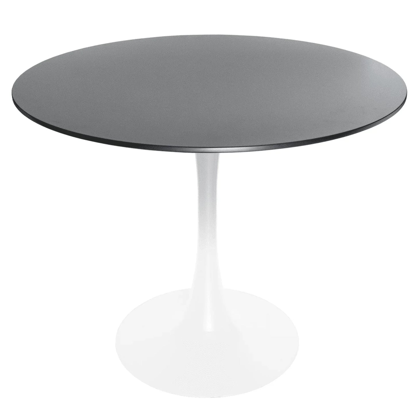 Bristol 32" Round Dining Table with Wood Top and Iron Pedestal Base - Elax Furniture