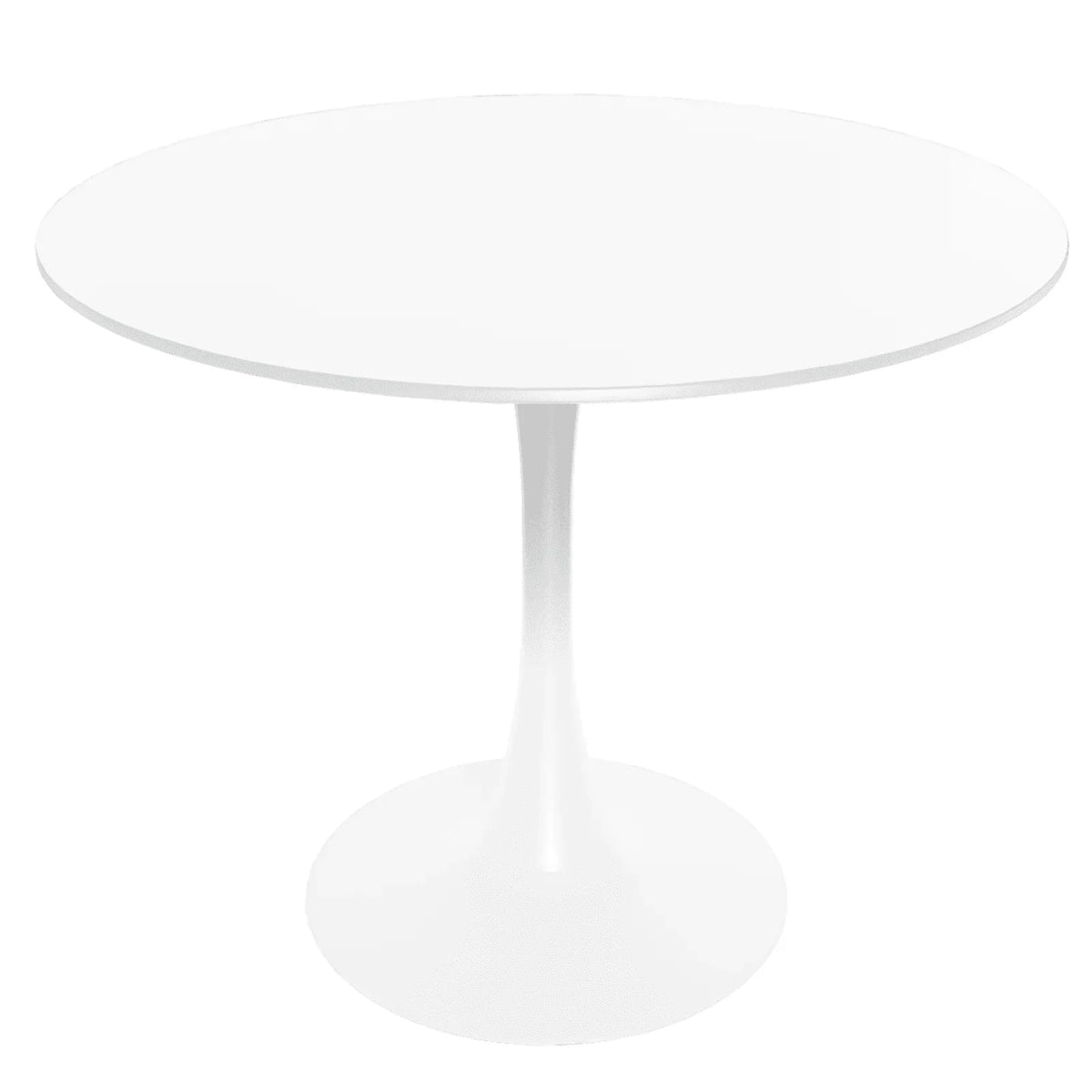 Bristol 32" Round Dining Table with Wood Top and Iron Pedestal Base - Elax Furniture