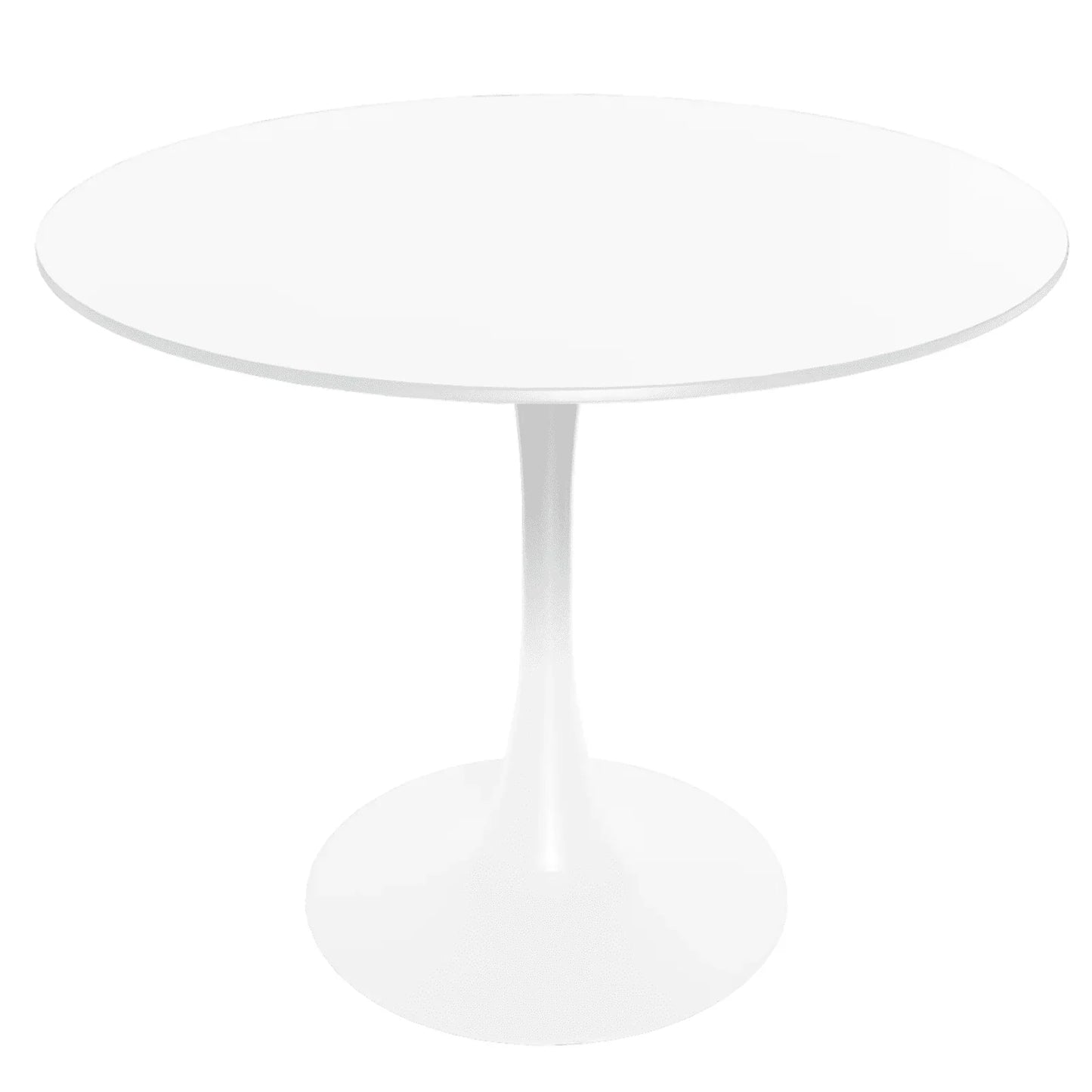 Bristol 32" Round Dining Table with Wood Top and Iron Pedestal Base - Elax Furniture