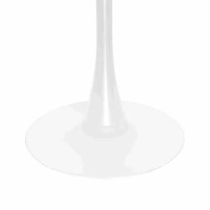 Bristol 5-Piece Dining Set with 35" Round Dining Table and 4 ABS Plastic Chairs with Gold Base - Elax Furniture