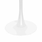 Bristol 5-Piece Dining Set with 35" Round Dining Table and 4 ABS Plastic Chairs with Gold Base - Elax Furniture