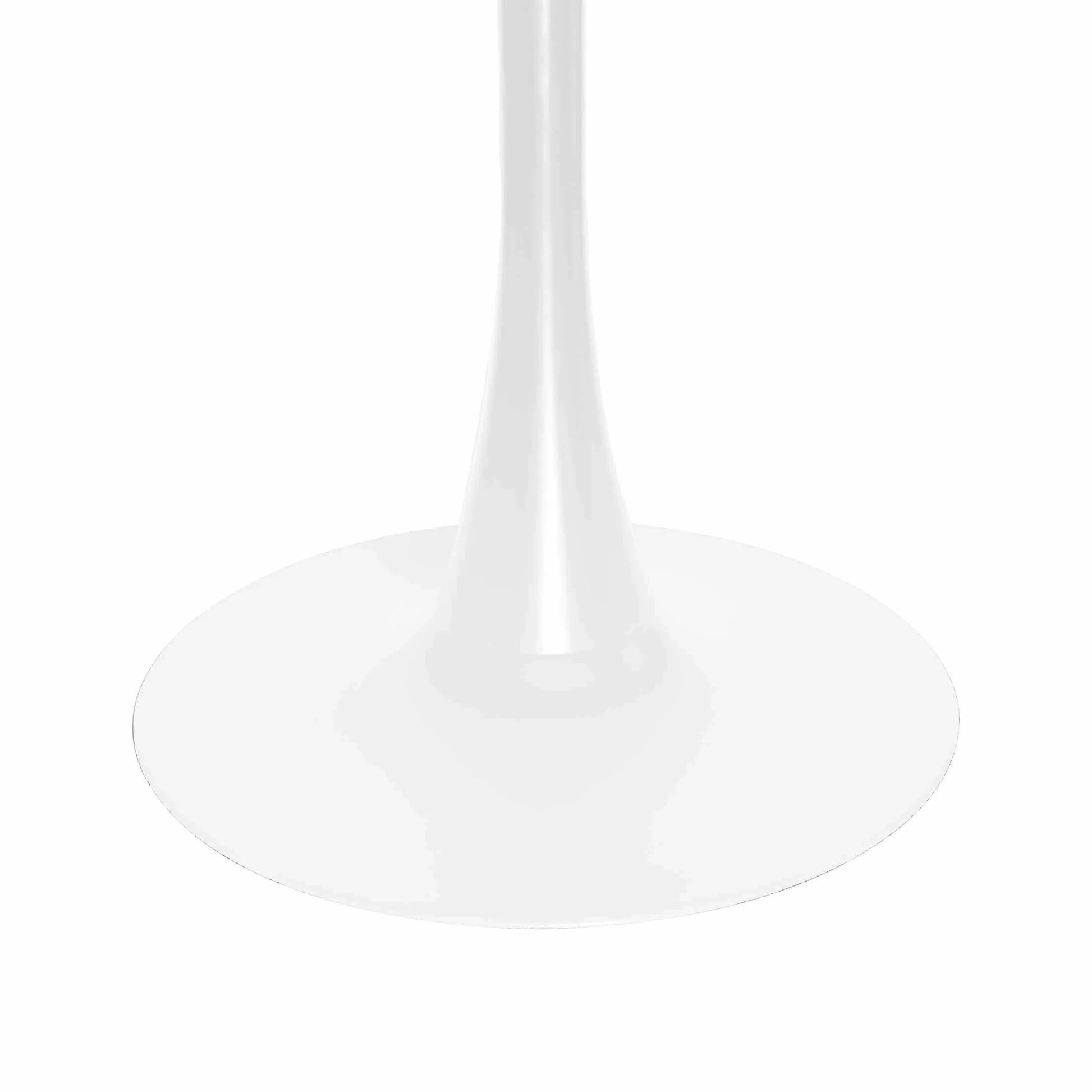 Bristol 5-Piece Dining Set with 35" Round Dining Table and 4 ABS Plastic Chairs with Gold Base - Elax Furniture