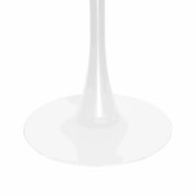 Bristol 5-Piece Dining Set with 35" Round Dining Table and 4 ABS Plastic Chairs with Gold Base - Elax Furniture
