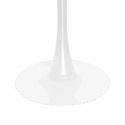 Bristol 5-Piece Dining Set with 35" Round Dining Table and 4 ABS Plastic Chairs with Gold Base - Elax Furniture