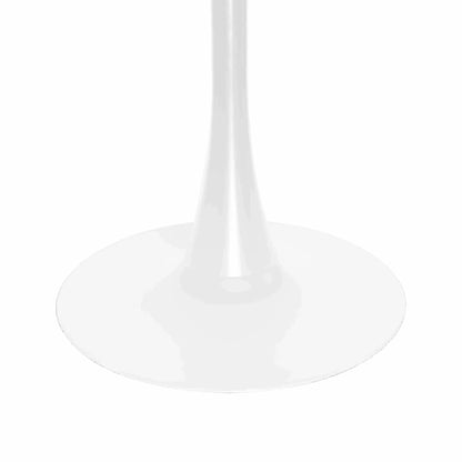 Bristol 5-Piece Dining Set with 35" Round Dining Table and 4 ABS Plastic Chairs with Gold Base - Elax Furniture