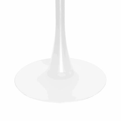 Bristol 5-Piece Dining Set with 35" Round Dining Table and 4 ABS Plastic Chairs with Gold Base - Elax Furniture