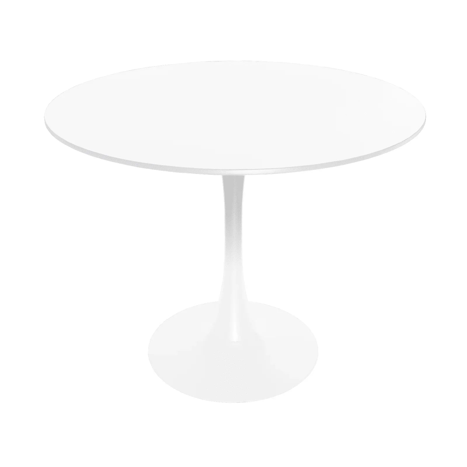 Bristol Modern Round Dining Table with Wood Top and Iron Pedestal Base - Elax Furniture