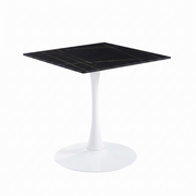 Bristol Square Dining Table with 35 in. Wide Sintered Stone Top and Steel Base