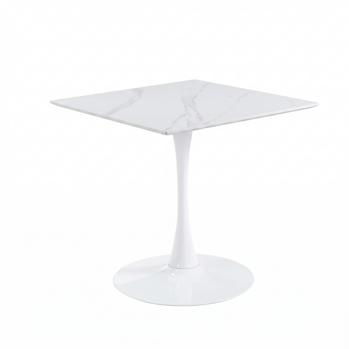 Bristol Square Dining Table with 35 in. Wide Sintered Stone Top and Steel Base