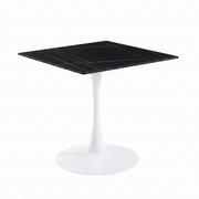 Bristol Square Dining Table with 35 in. Wide Sintered Stone Top and Steel Base