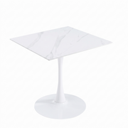 Bristol Square Dining Table with 35 in. Wide Sintered Stone Top and Steel Base