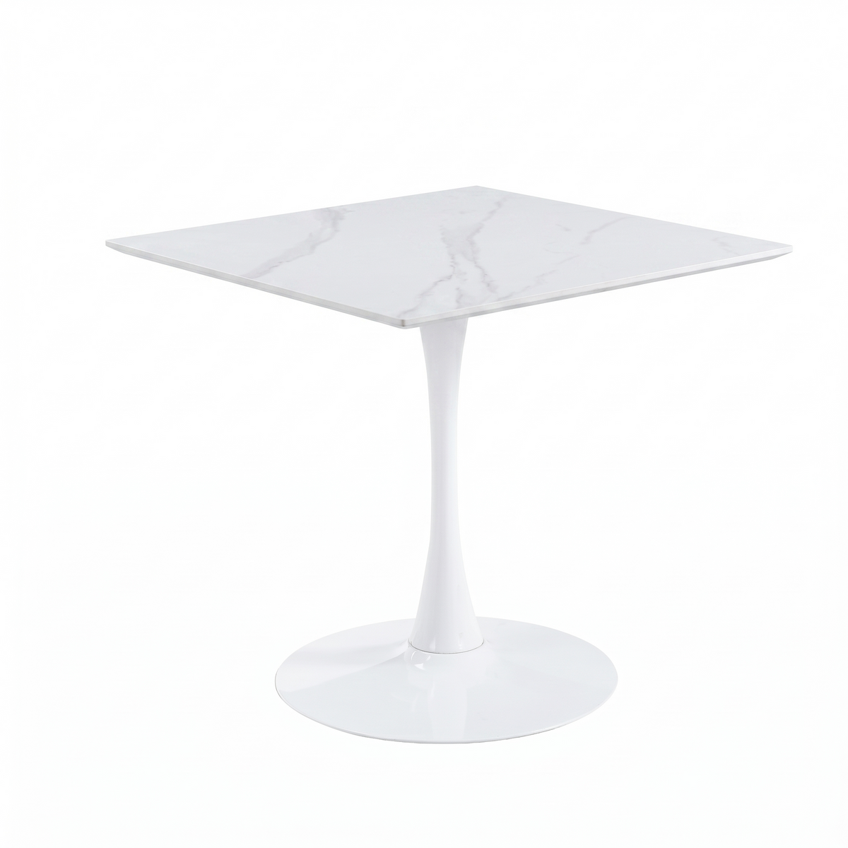 Bristol Square Dining Table with 35 in. Wide Sintered Stone Top and Steel Base