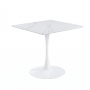 Bristol Square Dining Table with 35 in. Wide Sintered Stone Top and Steel Base
