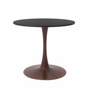 Bristol 24"/27"/31" Round Dining Table Wood Transfer Cherry/Natural/Walnut Base with MDF Table Top - Elax Furniture