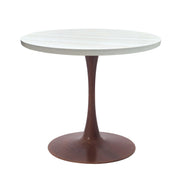 Bristol 24"/27"/31" Round Dining Table Wood Transfer Cherry/Natural/Walnut Base with MDF Table Top - Elax Furniture
