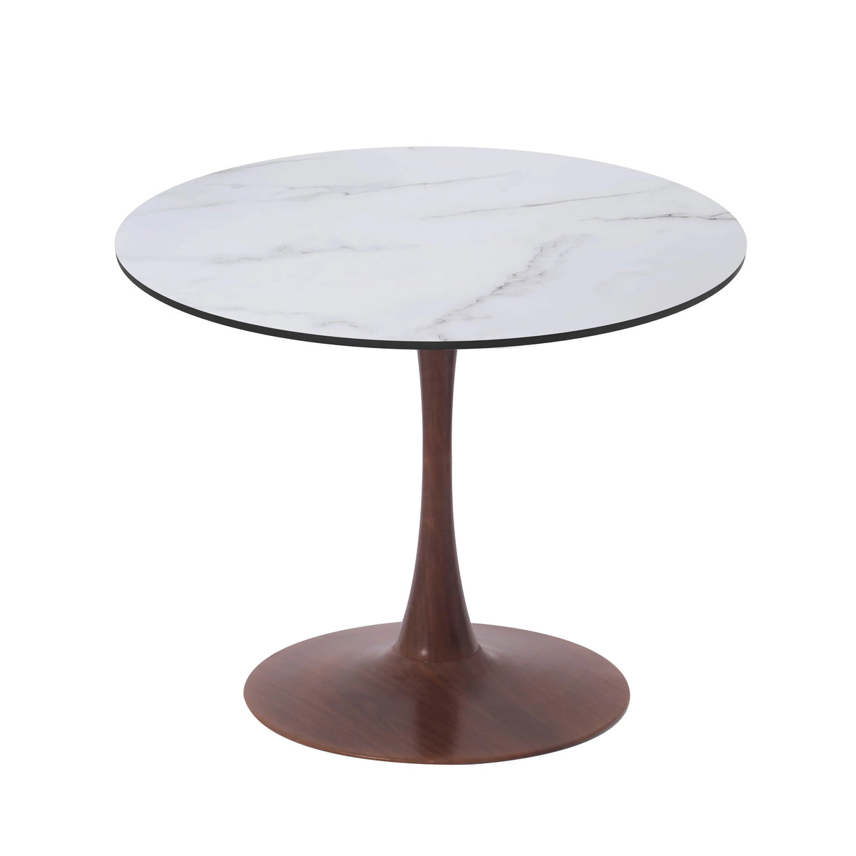 Bristol 24"/27"/31" Round Dining Table Wood Transfer Cherry/Natural/Walnut Base with MDF Table Top - Elax Furniture