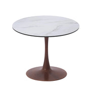 Bristol 24"/27"/31" Round Dining Table Wood Transfer Cherry/Natural/Walnut Base with MDF Table Top - Elax Furniture