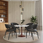 Bristol 24"/27"/31" Round Dining Table Wood Transfer Cherry/Natural/Walnut Base with MDF Table Top - Elax Furniture