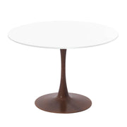 Bristol 24"/27"/31" Round Dining Table Wood Transfer Cherry/Natural/Walnut Base with MDF Table Top - Elax Furniture