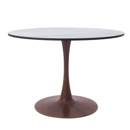 Bristol 35"/36"/40" Round Dining Table Wood Transfer Cherry/Natural/Walnut Base with MDF Table Top - Elax Furniture