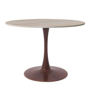 Bristol 35"/36"/40" Round Dining Table Wood Transfer Cherry/Natural/Walnut Base with MDF Table Top - Elax Furniture