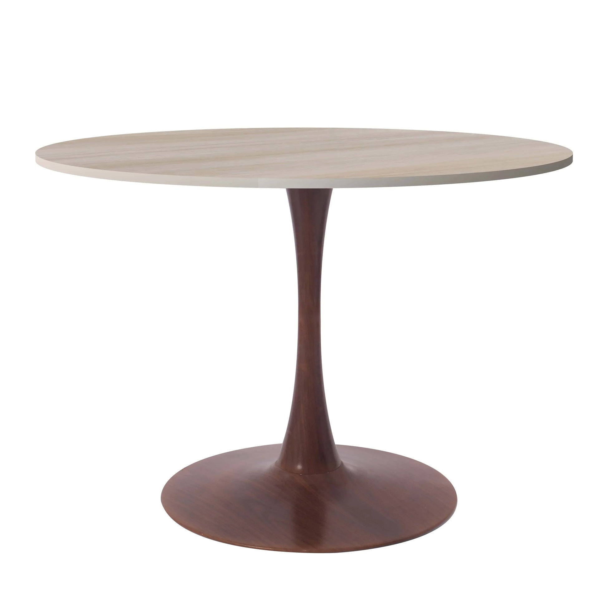 Bristol 35"/36"/40" Round Dining Table Wood Transfer Cherry/Natural/Walnut Base with MDF Table Top - Elax Furniture