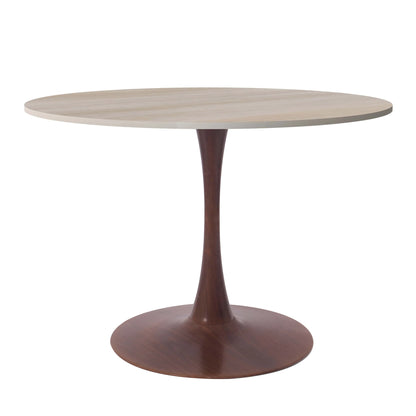 Bristol 35"/36"/40" Round Dining Table Wood Transfer Cherry/Natural/Walnut Base with MDF Table Top - Elax Furniture