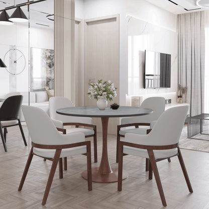 Bristol 35"/36"/40" Round Dining Table Wood Transfer Cherry/Natural/Walnut Base with MDF Table Top