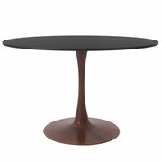 Bristol 35"/36"/40" Round Dining Table Wood Transfer Cherry/Natural/Walnut Base with MDF Table Top - Elax Furniture