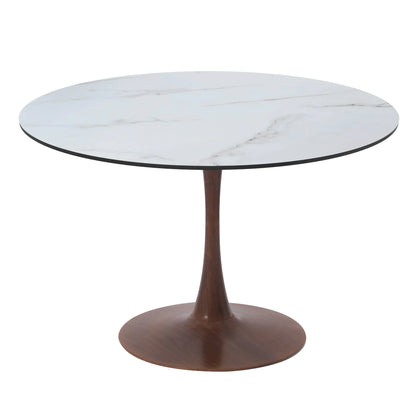 Bristol 35"/36"/40" Round Dining Table Wood Transfer Cherry/Natural/Walnut Base with MDF Table Top - Elax Furniture