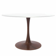 Bristol 35"/36"/40" Round Dining Table Wood Transfer Cherry/Natural/Walnut Base with MDF Table Top - Elax Furniture