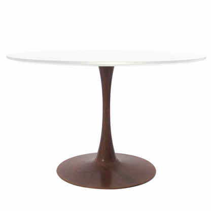 Bristol 35"/36"/40" Round Dining Table Wood Transfer Cherry/Natural/Walnut Base with MDF Table Top - Elax Furniture