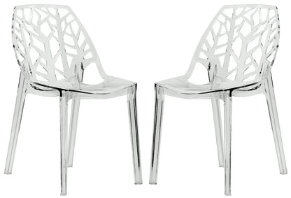 Cornelia Modern Dining Chair ABS Plastic Side Chair, Set of 2 - Elax Furniture