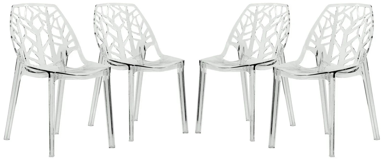 Cornelia Modern Dining Chair ABS Plastic Side Chair, Set of 4 - Elax Furniture