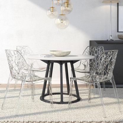 Cornelia Modern Dining Chair ABS Plastic Side Chair, Set of 4 - Elax Furniture