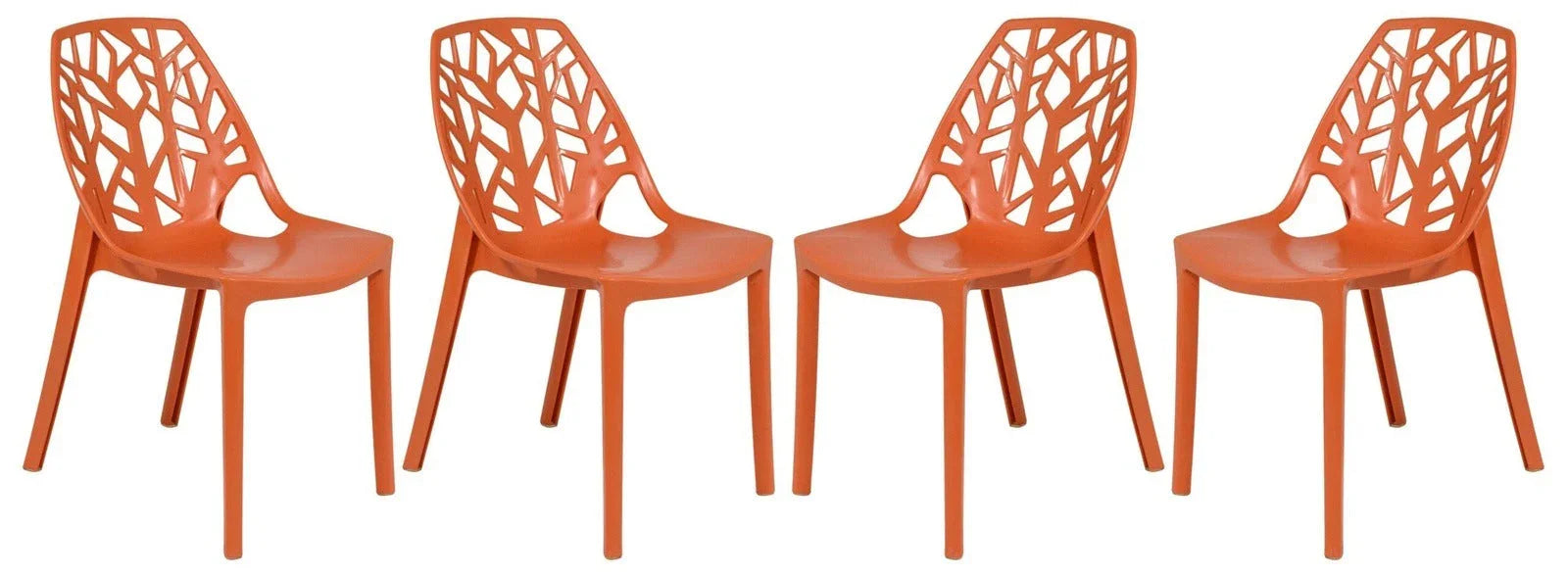 Cornelia Modern Dining Chair ABS Plastic Side Chair, Set of 4 - Elax Furniture