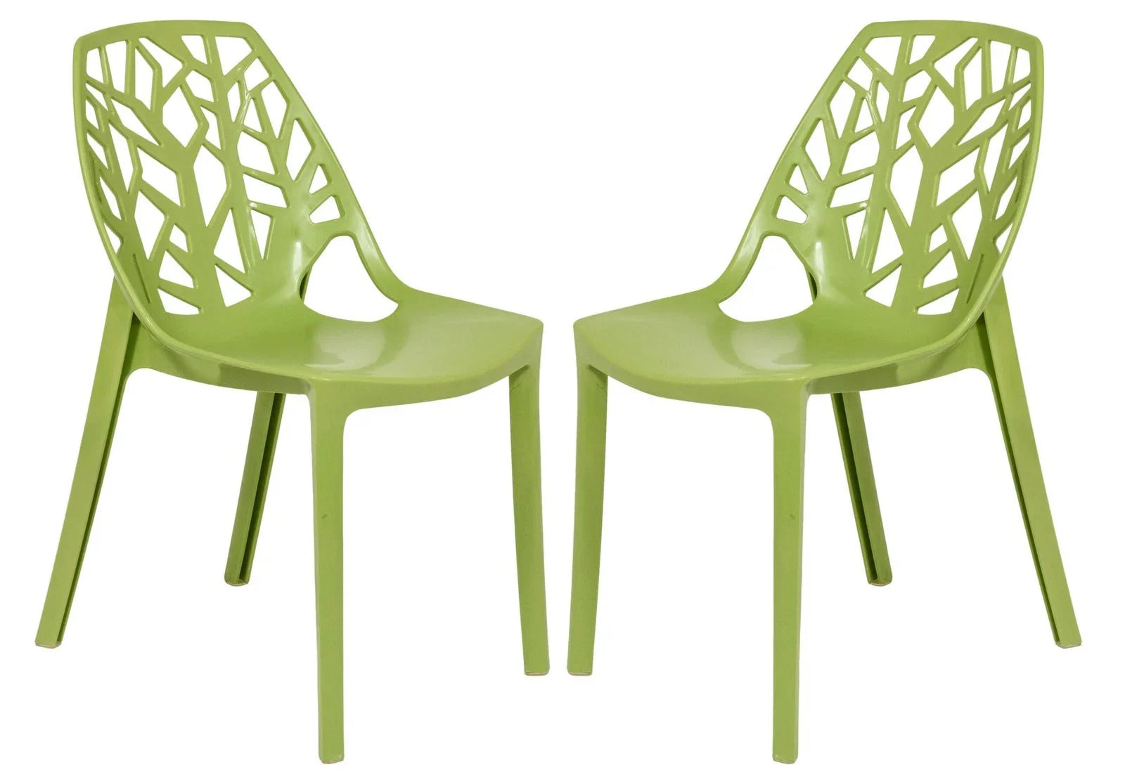 Cornelia Modern Dining Chair ABS Plastic Side Chair, Set of 2 - Elax Furniture