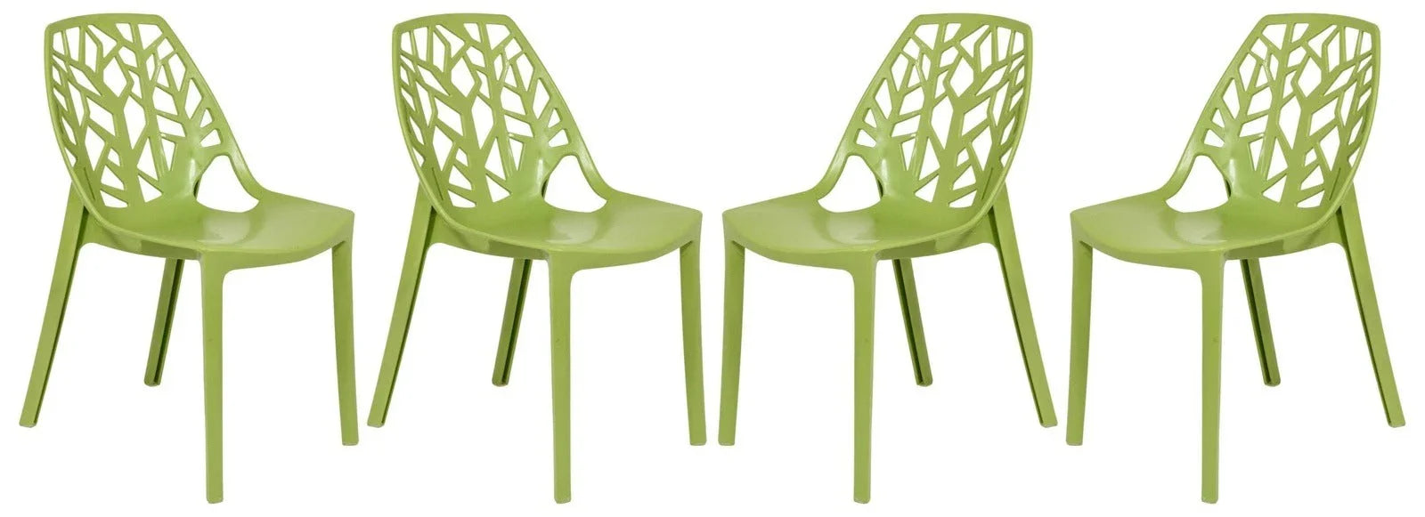 Cornelia Modern Dining Chair ABS Plastic Side Chair, Set of 4 - Elax Furniture