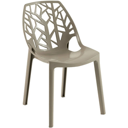 Cornelia Modern ABS Plastic Dining Side Chair - Elax Furniture