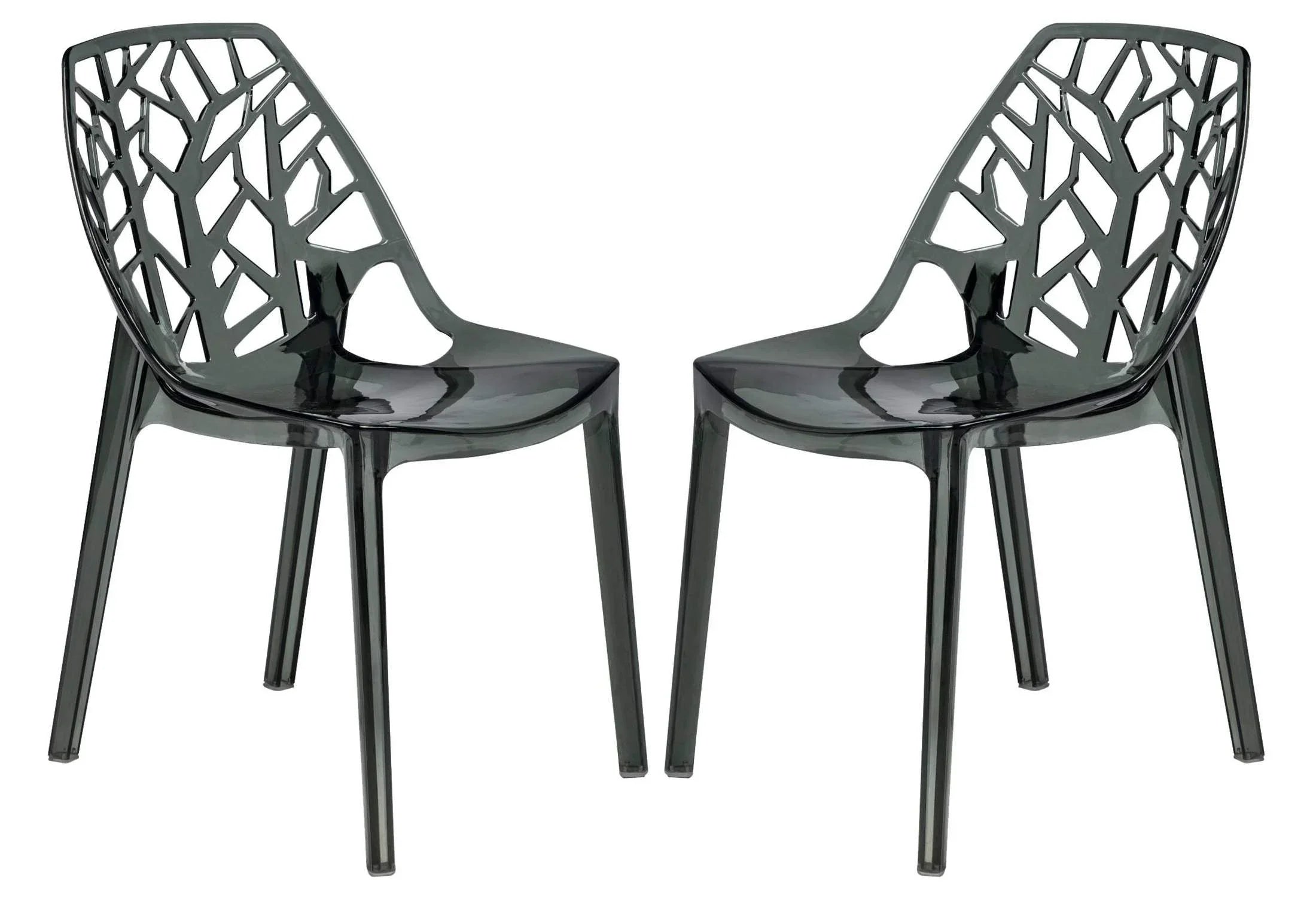 Cornelia Modern Dining Chair ABS Plastic Side Chair, Set of 2 - Elax Furniture