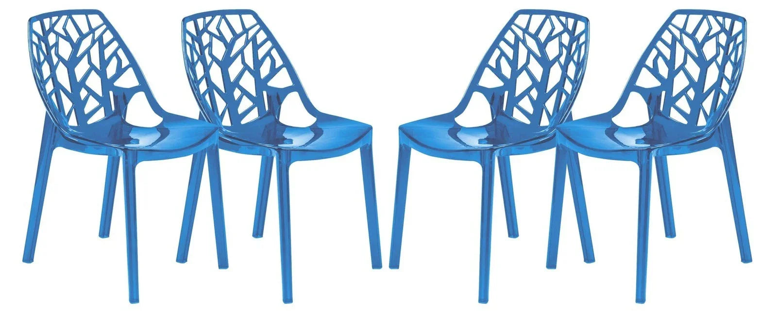 Cornelia Modern Dining Chair ABS Plastic Side Chair, Set of 4 - Elax Furniture