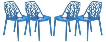 Cornelia Modern Dining Chair ABS Plastic Side Chair, Set of 4 - Elax Furniture