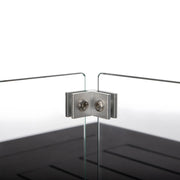 Chelsea Rectangular Aluminum Fire Pit Bar Table with Lid Glass Guard and Tank Holder - Elax Furniture