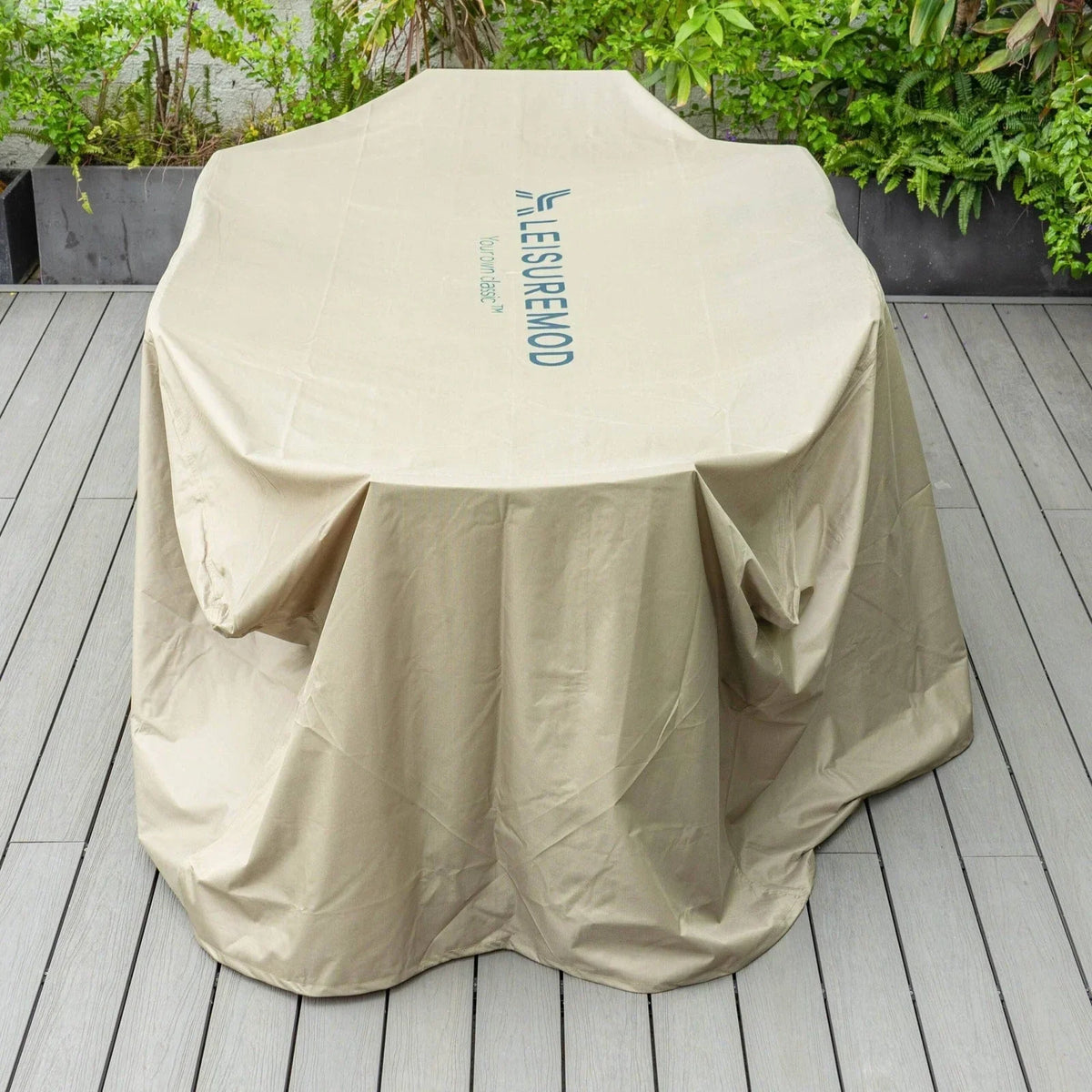 Mid-Century Modern Chelsea Rectangular Outdoor Furniture Rain Cover for 63" and 87" Patio Dining Set - Elax Furniture