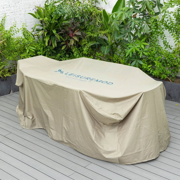 Mid-Century Modern Chelsea Rectangular Outdoor Furniture Rain Cover for 63" and 87" Patio Dining Set