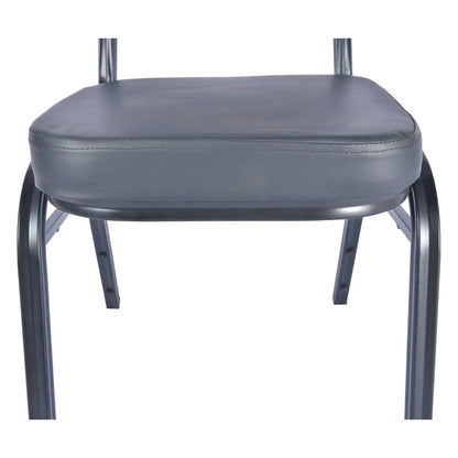 Cove Modern Stackable Banquet Chair with Black Powder Coated Steel Frame - Elax Furniture