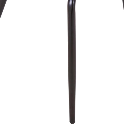 Cyril Dining Chair in Leather or Velvet with Open Back Design and Powder-Coated Iron Frame - Elax Furniture