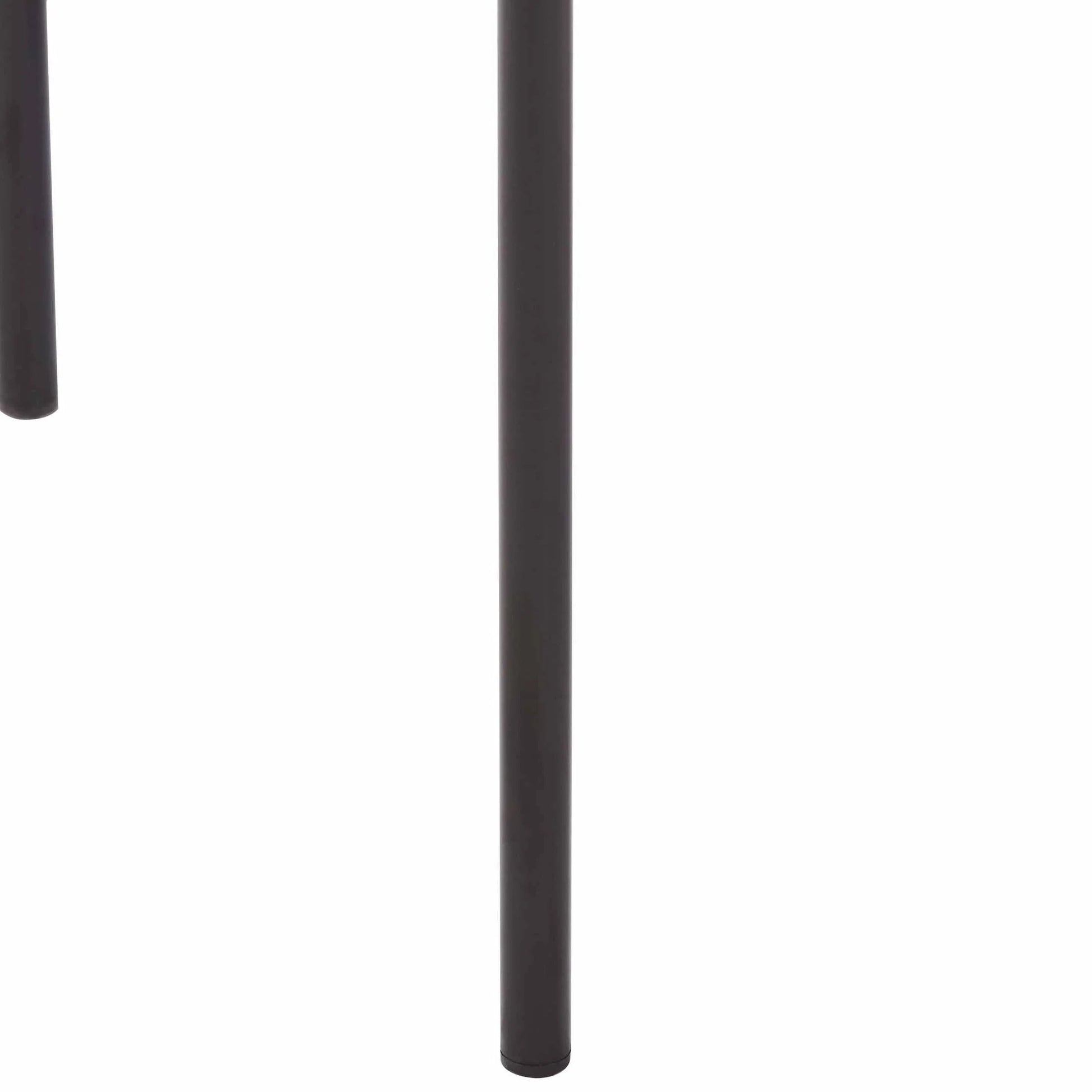 Cyril Dining Chair in Leather or Velvet with Open Back Design and Powder-Coated Iron Frame - Elax Furniture