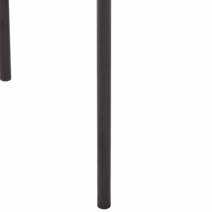 Cyril Dining Chair in Leather or Velvet with Open Back Design and Powder-Coated Iron Frame - Elax Furniture